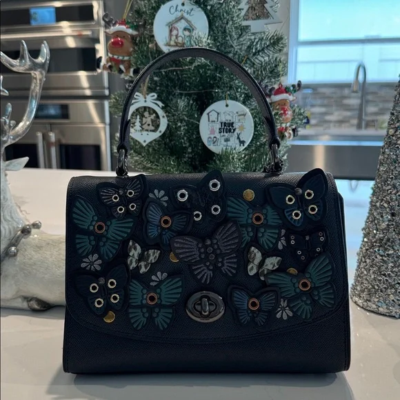 Coach Tilly Top Blue Butterfly
Appliqué Satchel Leather C1439 - Picture 8 of 8